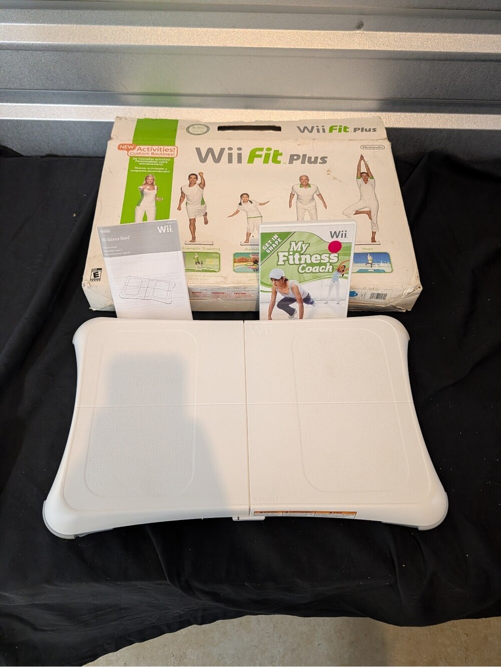 Nintendo Wii Fit Plus Balance Board with Box Manual and My Fitness Coach Game